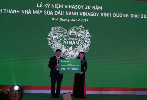 Vinasoy kỷ niệm 20 năm thành lập và khánh thành nhà máy sữa đậu nành tại Bình Dương