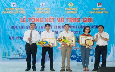 Trao giải hội thi sáng tạo kỹ thuật tỉnh Bình Dương lần thứ VII