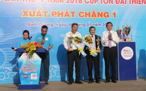 Khai mạc giải đua xe đạp Truyền hình Bình Dương mở rộng, cúp Đại Thiên Lộc 2018