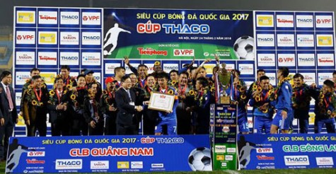 Quảng Nam vô địch Siêu cúp Quốc gia 2017