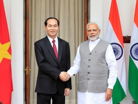 Chủ tịch nước Trần Đại Quang hội đàm với Thủ tướng Ấn Độ Narendra Modi