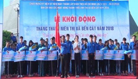 Tx.Bến Cát, Huyện Phú Giáo: Phát động Tháng Thanh niên năm 2018