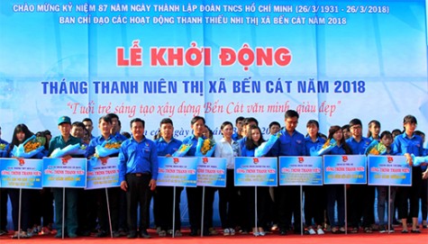 Tháng thanh niên năm 2018: Khởi động nhiều công trình, phần việc thiết thực