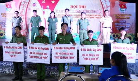 Sôi nổi hội thi “Thanh niên Công an Bình Dương học tập, thực hiện 6 điều Bác Hồ dạy”