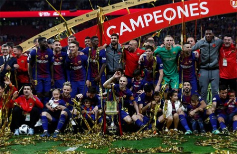 Đè bẹp Sevilla, Barca san bằng kỷ lục giành bốn Cup Nhà vua liên tiếp