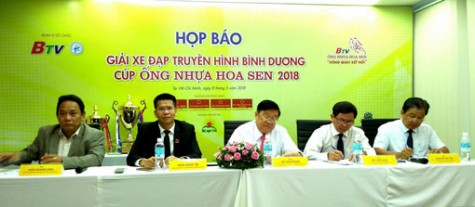 Họp báo Giải Xe đạp Truyền hình Bình Dương - Cúp ống nhựa Hoa Sen