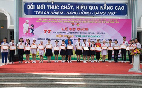 Thiếu nhi Thuận An học tốt, chăm ngoan: Xứng danh cháu ngoan Bác Hồ