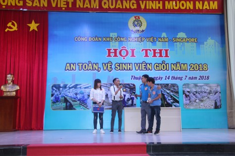 Công đoàn Khu công nghiệp Việt Nam – Singapore: Tổ chức Hội thi “An toàn, vệ sinh viên giỏi” năm 2018