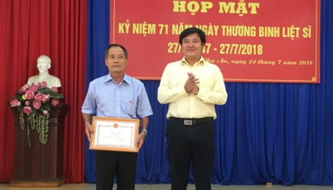 Xã Phú An, TX.Bến Cát: Họp mặt kỷ niệm 71 năm Ngày Thương binh - Liệt sĩ