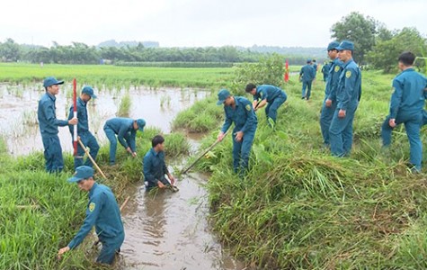 Ban Chỉ huy Quân sự TX.Tân Uyên:  Ra quân phối hợp thực hiện công tác dân vận