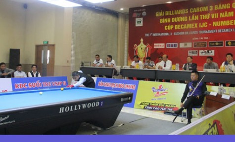 Khai mạc giải Billiards Carom 3 băng quốc tế Bình Dương năm 2018