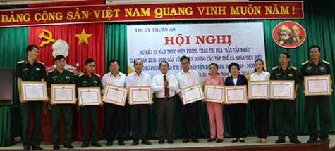 TX.Thuận An: Sơ kết 3 năm thực hiện phong trào thi đua “Dân vận khéo”