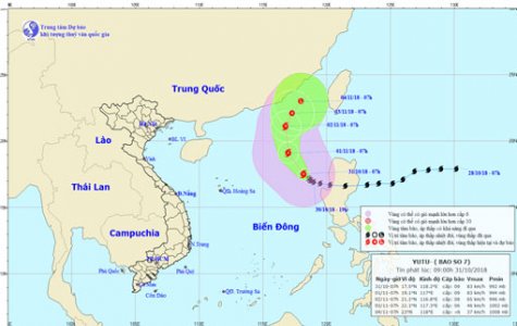 Bão số 7 đang suy yếu dần