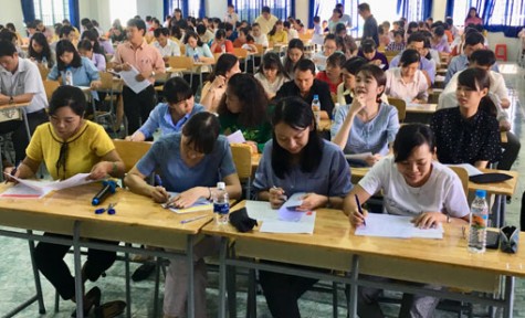 266 giáo viên dự thi năng lực hội thi giáo viên dạy giỏi năm học 2018-2019