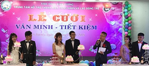 Lễ cưới "Văn minh - Tiết kiệm" dành cho công nhân