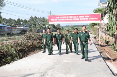 Trung đoàn 31 hành quân dã ngoại làm công tác dân vận đợt 2 năm 2018