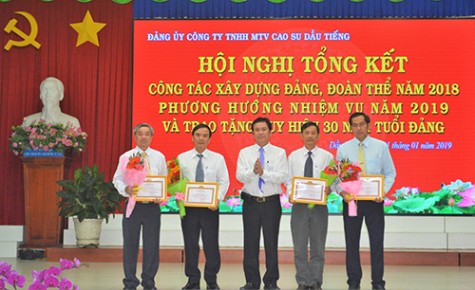 Đảng bộ Công ty TNHH MTV Cao su Dầu Tiếng: Tập trung lãnh đạo nâng cao hiệu quả sản xuất, kinh doanh, phát triển bền vững