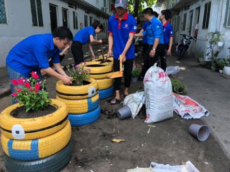 Phường đoàn Phú Thọ (TP.Thủ Dầu Một): Thực hiện công trình nhà trọ văn hóa