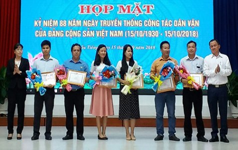 Cuộc thi báo chí viết về tấm gương “Dân vận khéo”: Cổ vũ những tấm gương làm tốt công tác dân vận