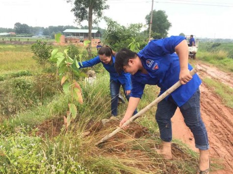 Phường đoàn Tân Phước Khánh (TX.Tân Uyên): Tham gia bảo vệ môi trường