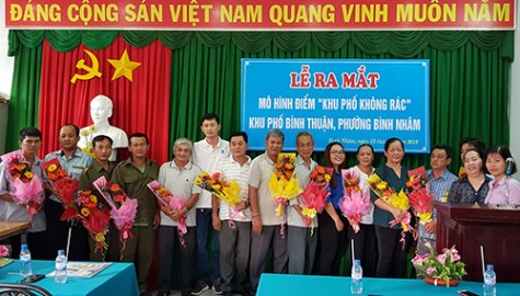 Phường Bình Nhâm, TX.Thuận An: Ra mắt mô hình điểm “Khu phố không rác”