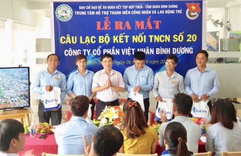 Trung tâm hỗ trợ Thanh niên công nhân và lao động trẻ tỉnh: Ra mắt Câu lạc bộ Kết nối thanh niên công nhân số 20