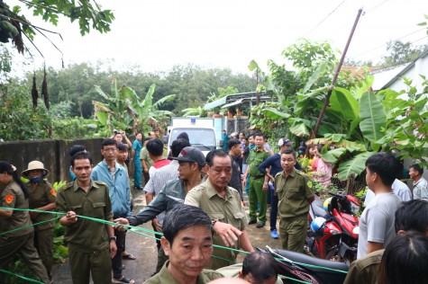 Thực nghiệm hiện trường vụ giấu thi thể người trong khối bê tông