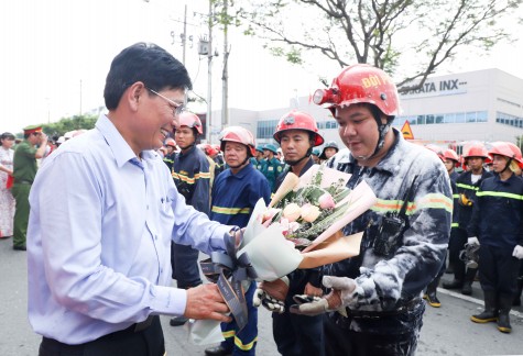 Tổ chức diễn tập ứng phó sự cố môi trường do cháy nổ