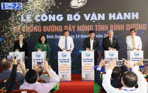 Bình Dương công bố vận hành Hệ thống đường dây “nóng” 1022