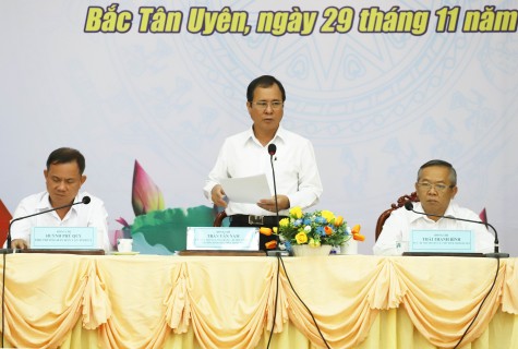 Quan tâm, hỗ trợ Bắc Tân Uyên phát triển sản xuất nông nghiệp ứng dụng công nghệ cao