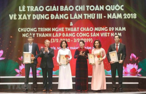 Giải 'Búa liềm Vàng' 2019 phản ánh sinh động thực tiễn xây dựng Đảng