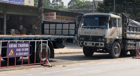 Phường Uyên Hưng: Một số tuyến đường vành đai đang được sửa chữa