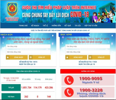 Gần 40.000 người tham Cuộc thi tìm hiểu pháp luật trên internet “Cùng chung tay đẩy lùi dịch Covid-19”