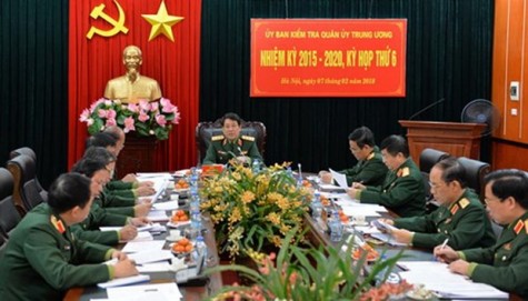 Kỳ họp thứ 15 Ủy ban Kiểm tra Quân ủy Trung ương nhiệm kỳ 2015-2020