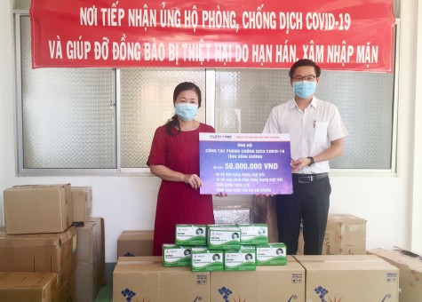 Doanh nghiệp tiếp tục ủng hộ cho công tác phòng, chống dịch Covid-19