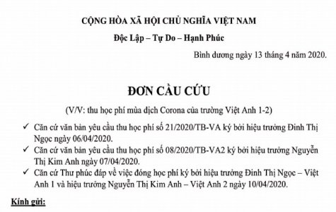 Trước việc trường Trung tiểu học Việt Anh 1,2,3 thông báo thu học phí dạy online: Cần tiến hành đối thoại với phụ huynh học sinh