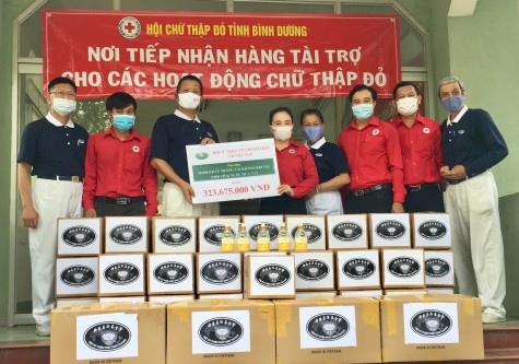 Hội Chữ thập đỏ tỉnh Bình Dương: Tiếp tục tiếp nhận hàng hóa ủng hộ phòng, chống dịch Covid - 19