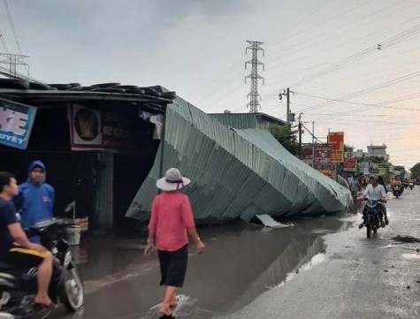 Mưa lớn gây thiệt hại cao su, hoa màu…