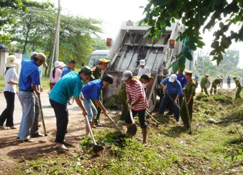 Chung tay vì nước sạch, vệ sinh môi trường sạch