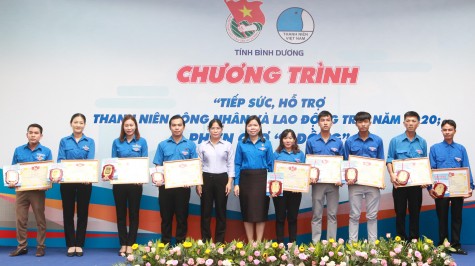 Tỉnh đoàn Bình Dương: Tổ chức chương trình “Tiếp sức, hỗ trợ thanh niên công nhân và lao động trẻ”, “Phiên chợ 0 đồng”