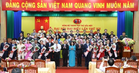 Bế mạc Đại hội đại biểu Đảng bộ TP.Thủ Dầu Một lần thứ XII, nhiệm kỳ 2020-2025