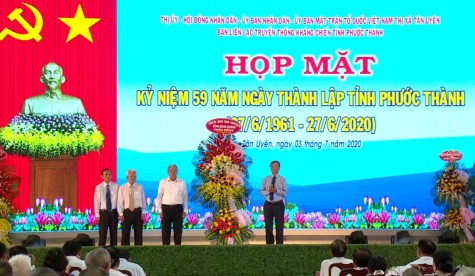 Họp mặt kỷ niệm 59 năm ngày thành lập tỉnh Phước Thành