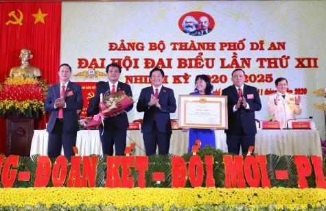 Đại hội đại biểu Đảng bộ TP.Dĩ An nhiệm kỳ 2020-2025: Phát triển bền vững, theo hướng văn minh, hiện đại