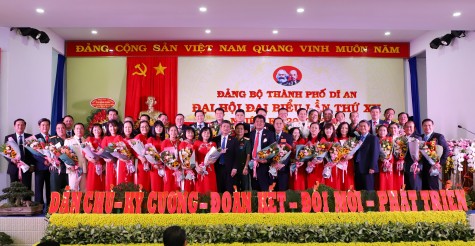 Đồng chí Bùi Thanh Nhân tái đắc cử Bí thư Thành ủy Dĩ An, nhiệm kỳ 2020-2025