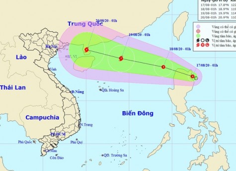 Áp thấp khả năng mạnh thành bão đang hướng vào Biển Đông