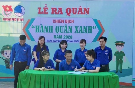 Thành Đoàn Dĩ An: Ra quân chiến dịch Hành quân xanh