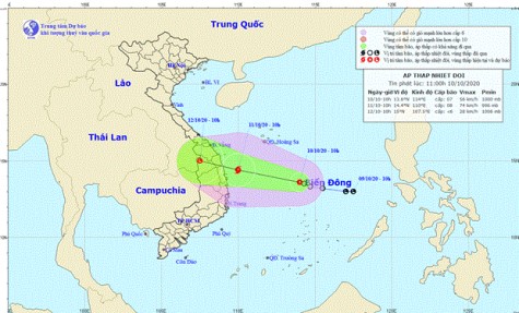 Áp thấp nhiệt đới khả năng đi vào đất liền, Trung Bộ tăng mưa trở lại