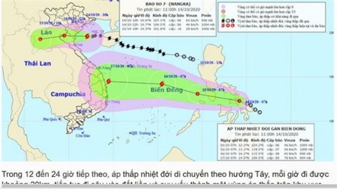 Xuất hiện áp thấp nhiệt đới mới khả năng mạnh lên thành bão số 8