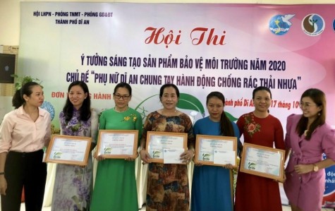 TP.Dĩ An: Tổ chức hội thi “Phụ nữ Dĩ An chung tay hành động chống rác thải nhựa”