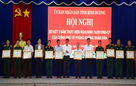 Sơ kết 5 năm thực hiện Nghị định 74/2015 của Chính phủ về phòng không nhân dân